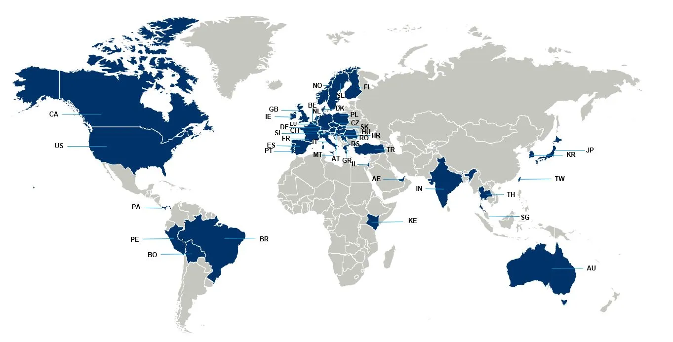 Kuehne+Nagel holds AEO certificates in the following countries