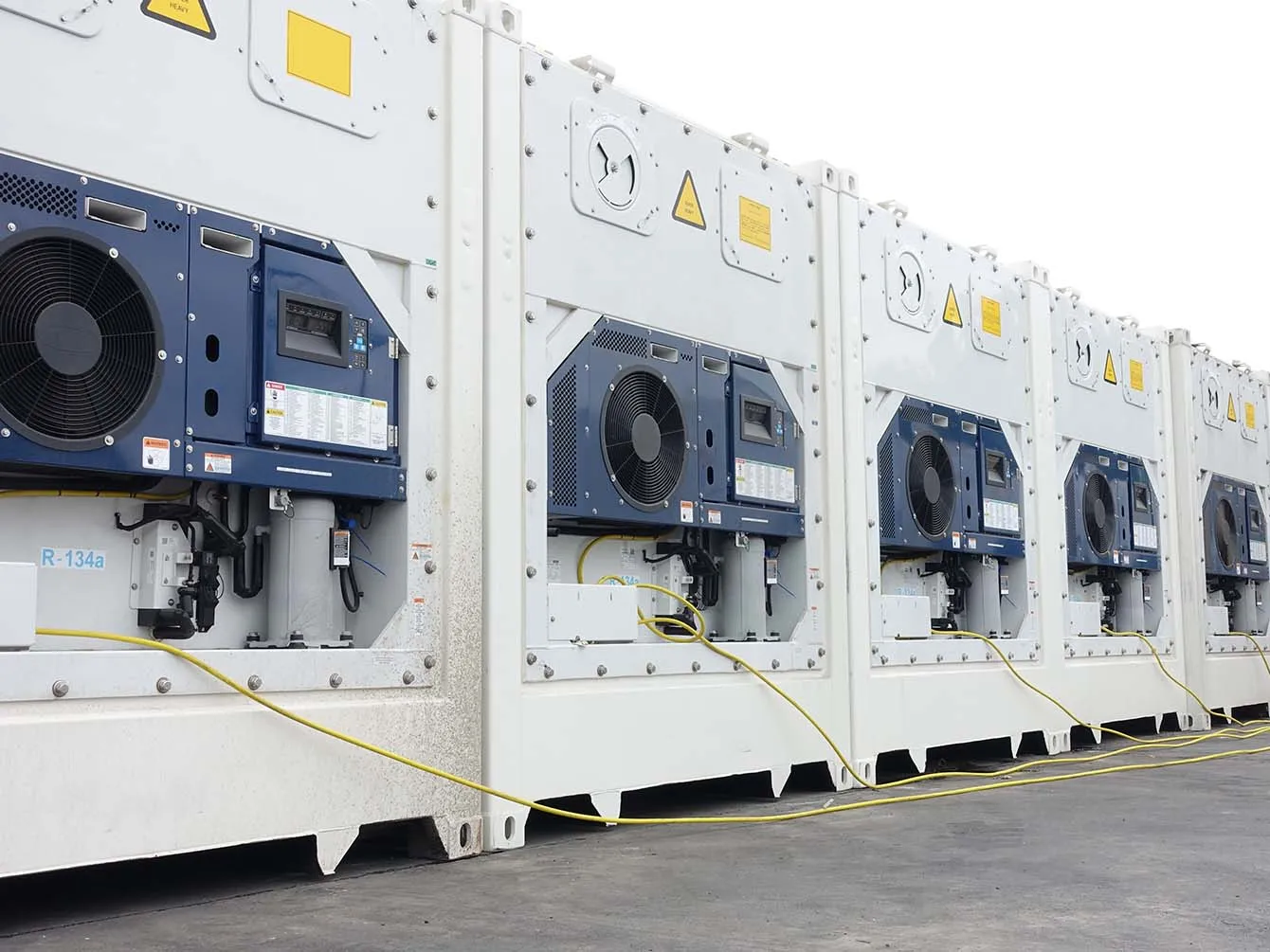 5 reefer containers for healthcare products shipping