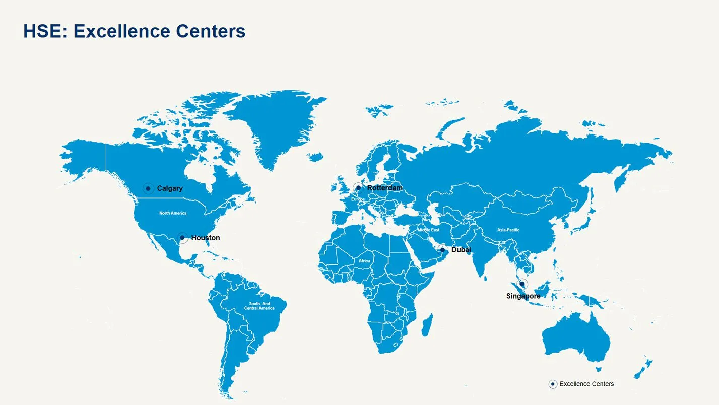 Map of global HSE excellence centers