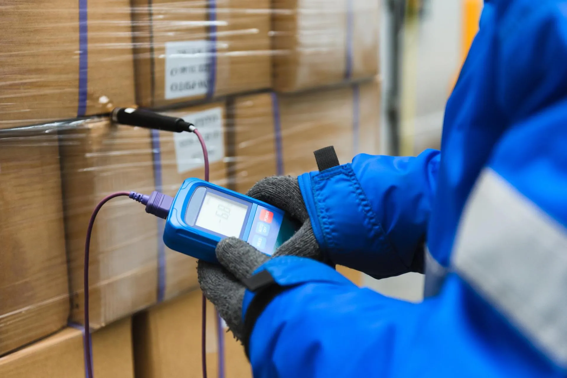 working in the warehouse temperature controlled