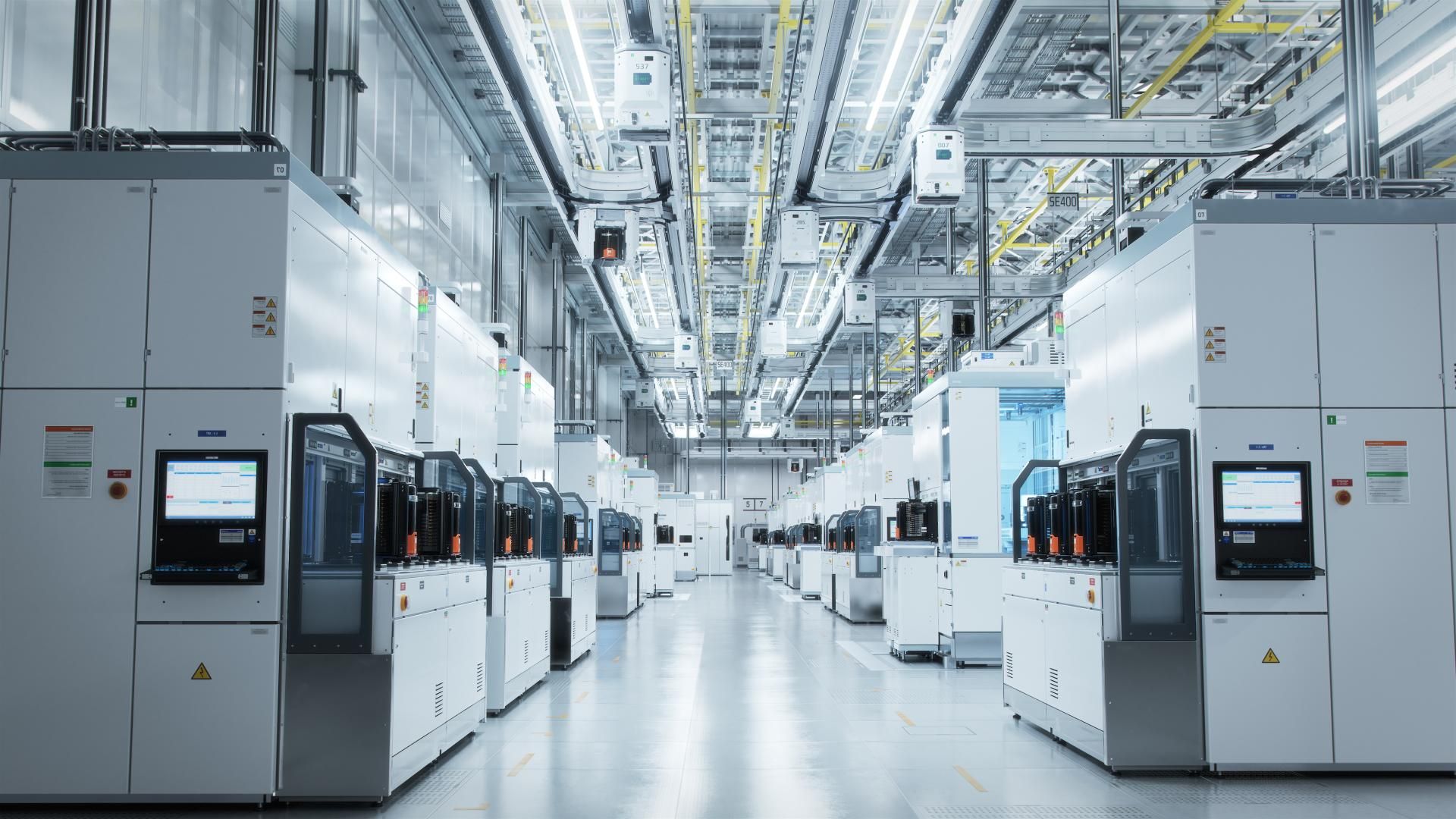 Semiconductor production fab cleanroom
