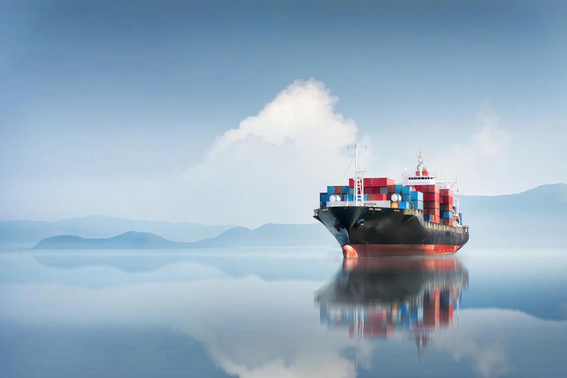 Container cargo ship