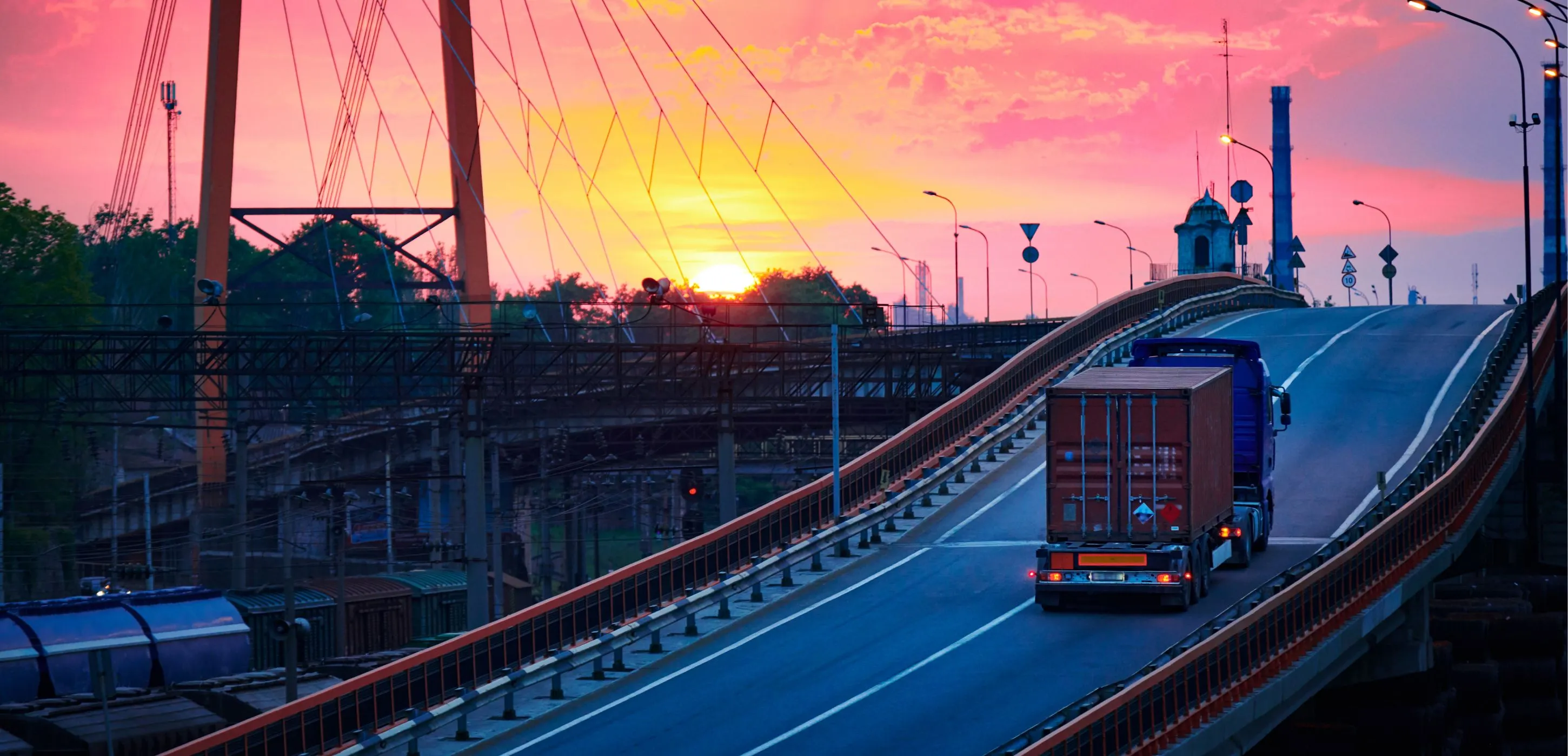 Truck with container