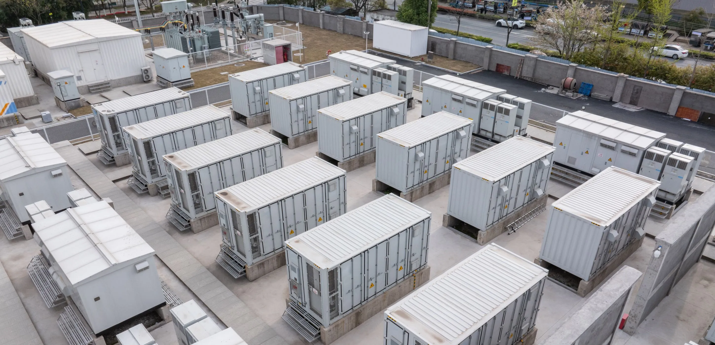 Energy storage system or battery container unit