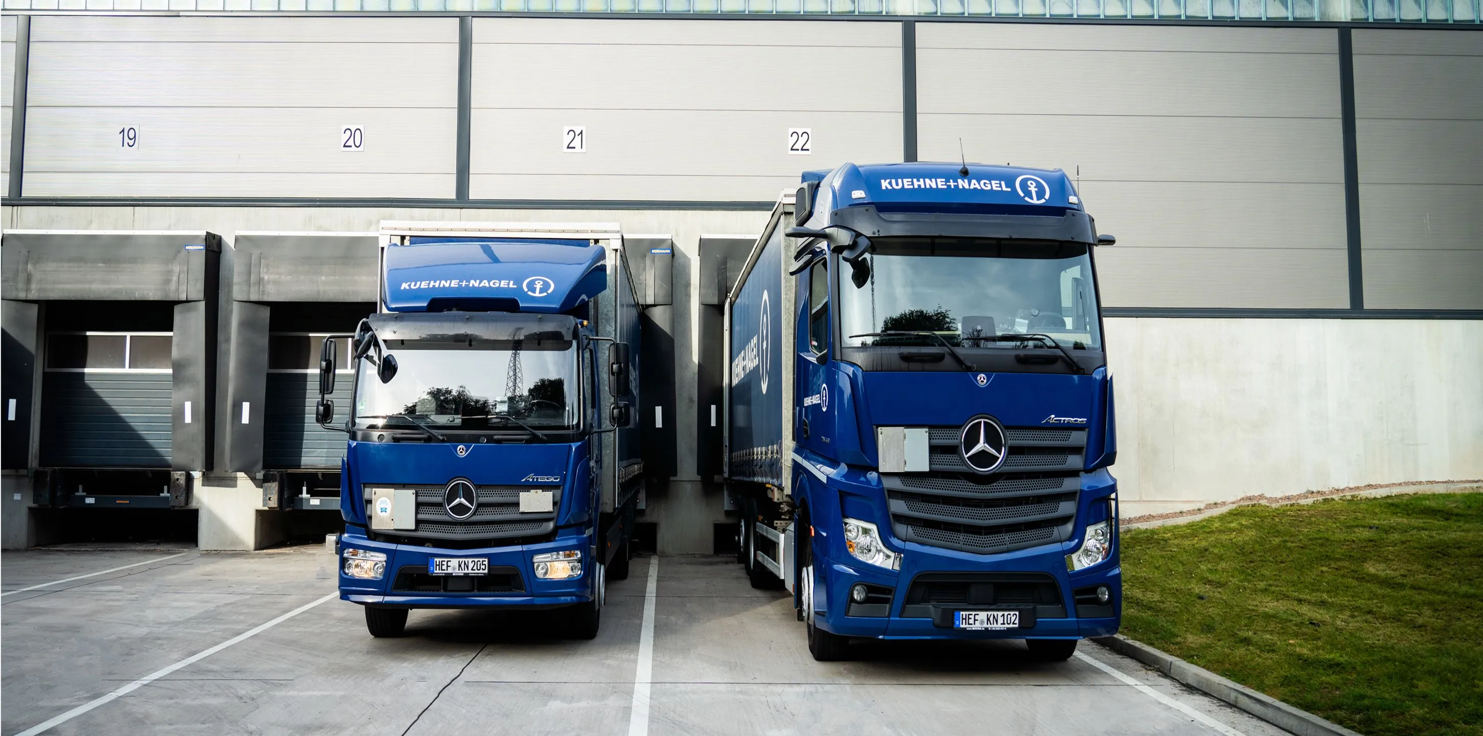 Kuehne+Nagel trucks dock station