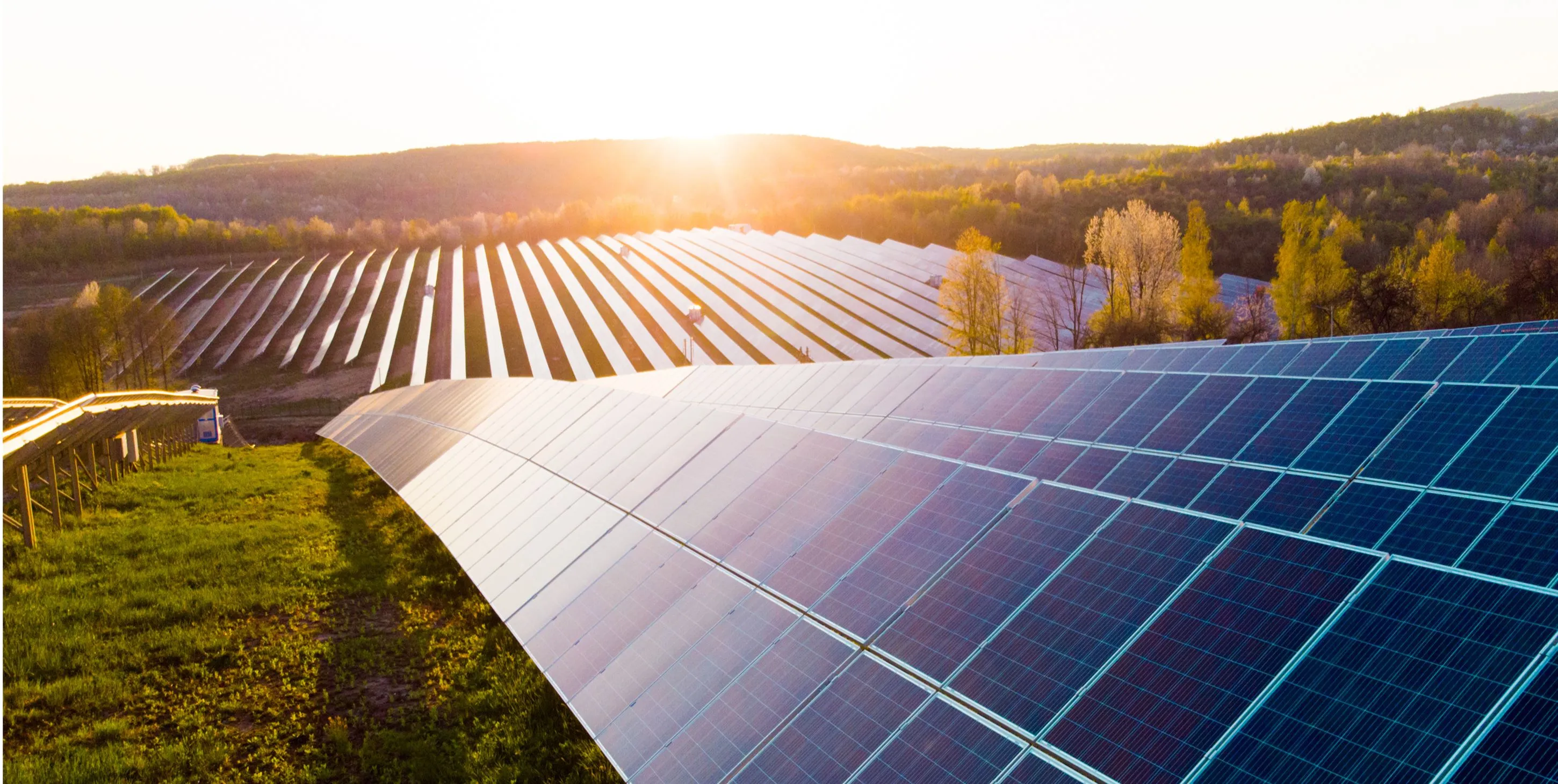 Solar panel farm