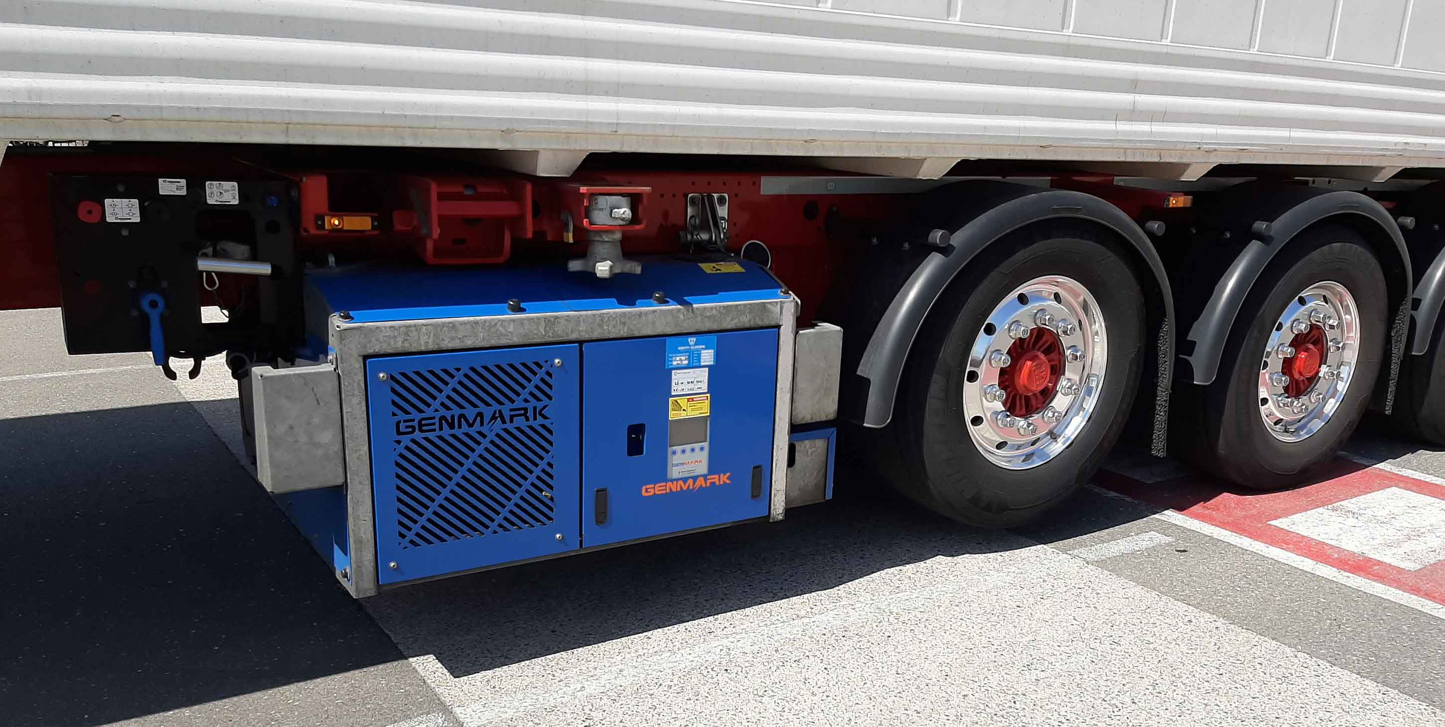 ganset to keep refrigerated cool showing in the truck