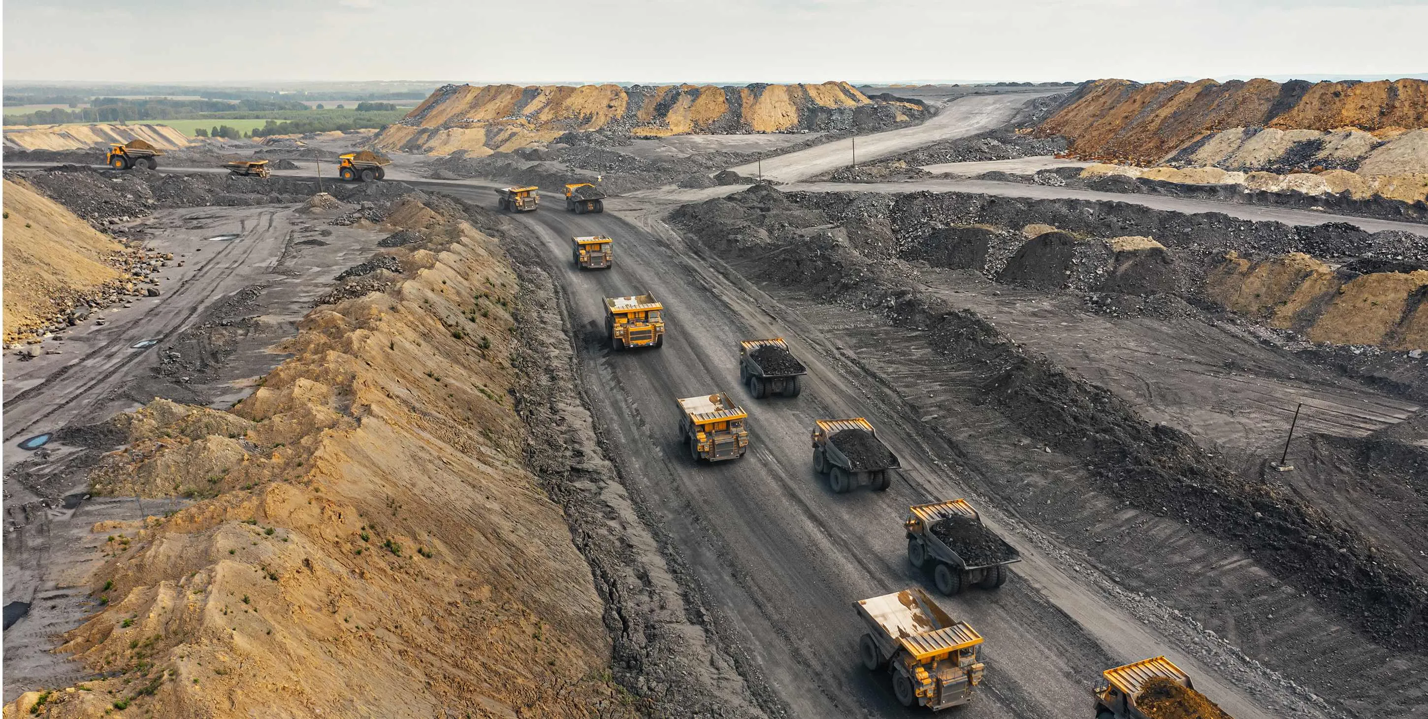 Loading coal into body truc