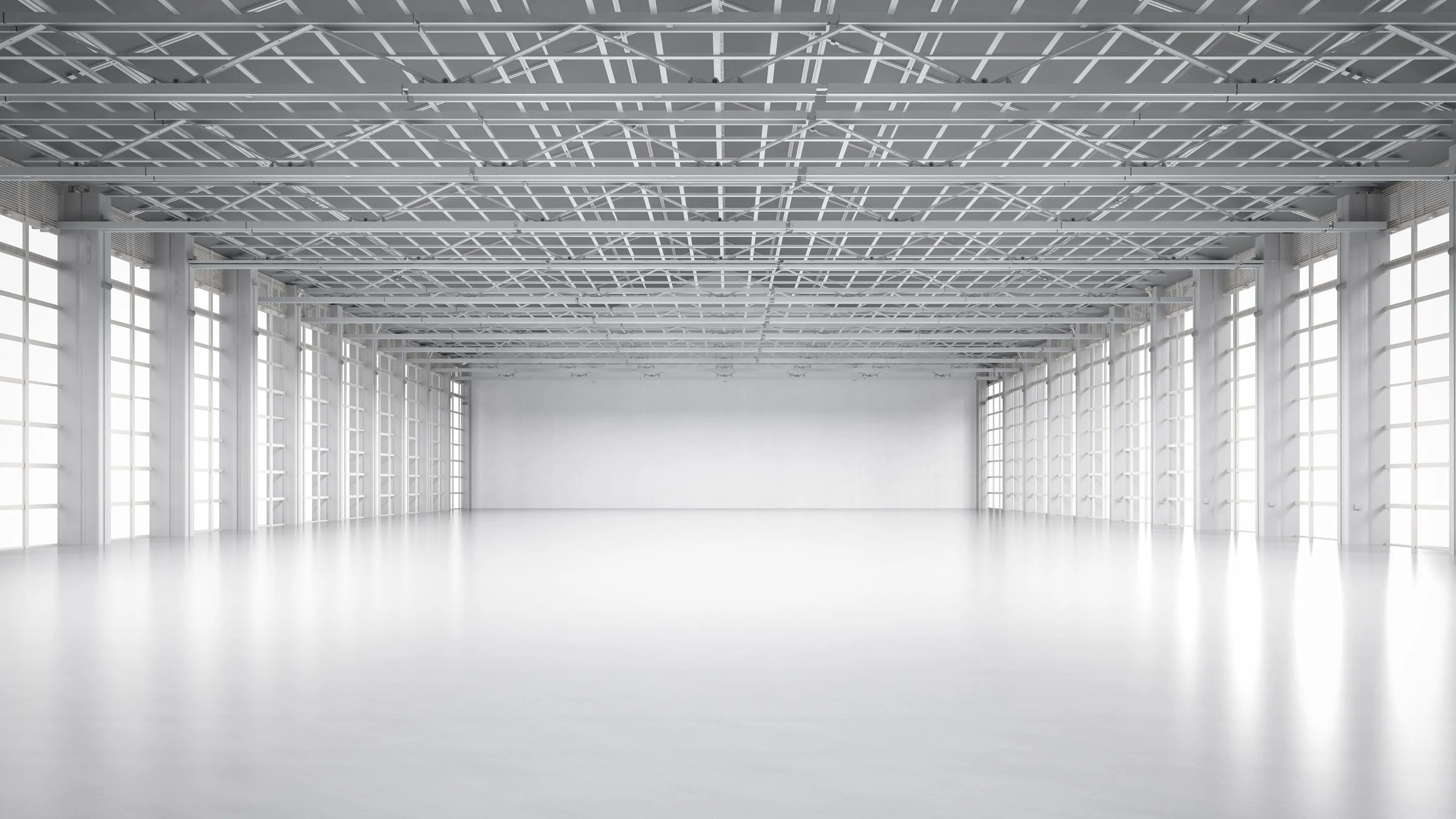 Empty factory interior