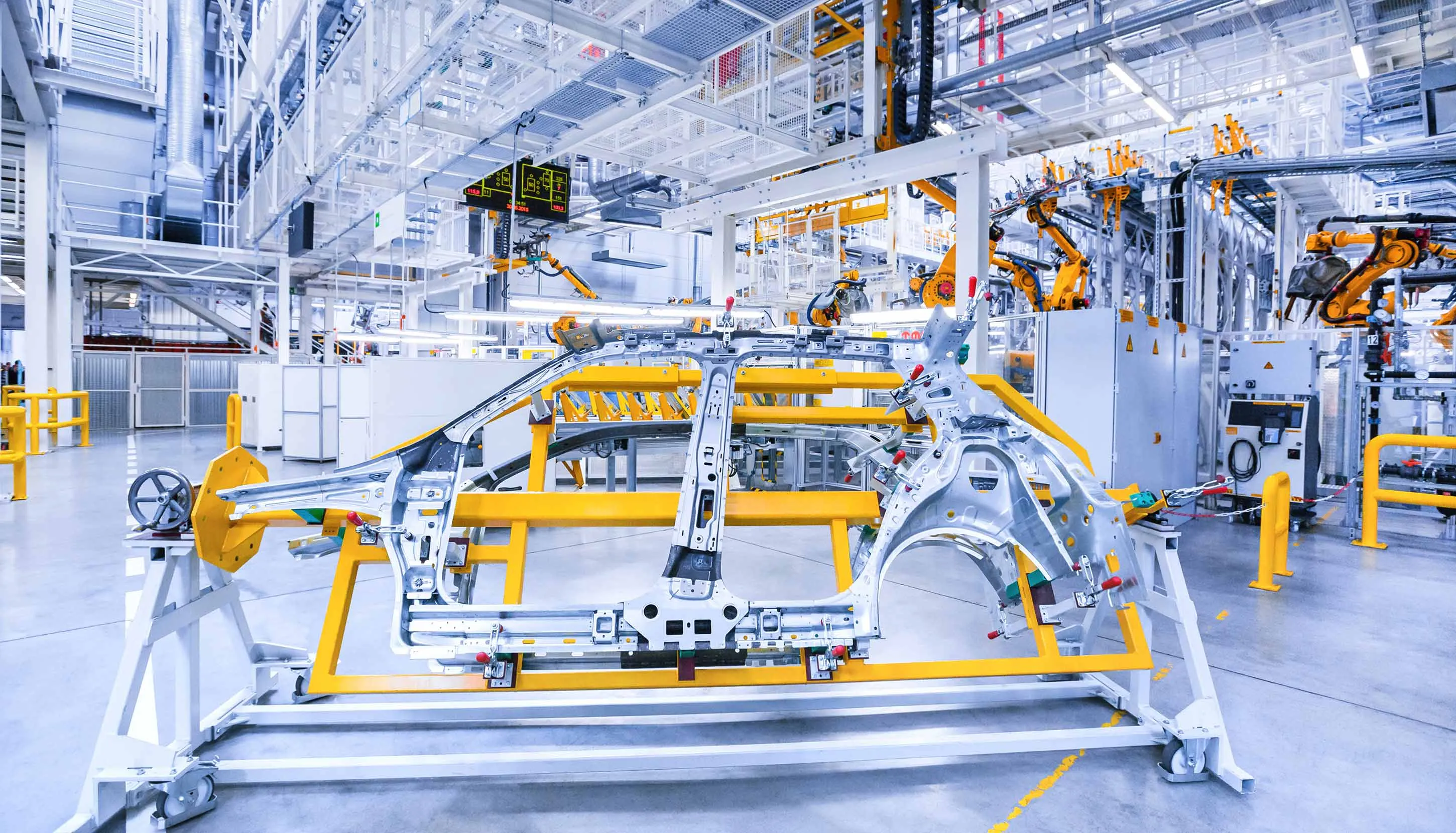 High-tech automotive manufacturing facility