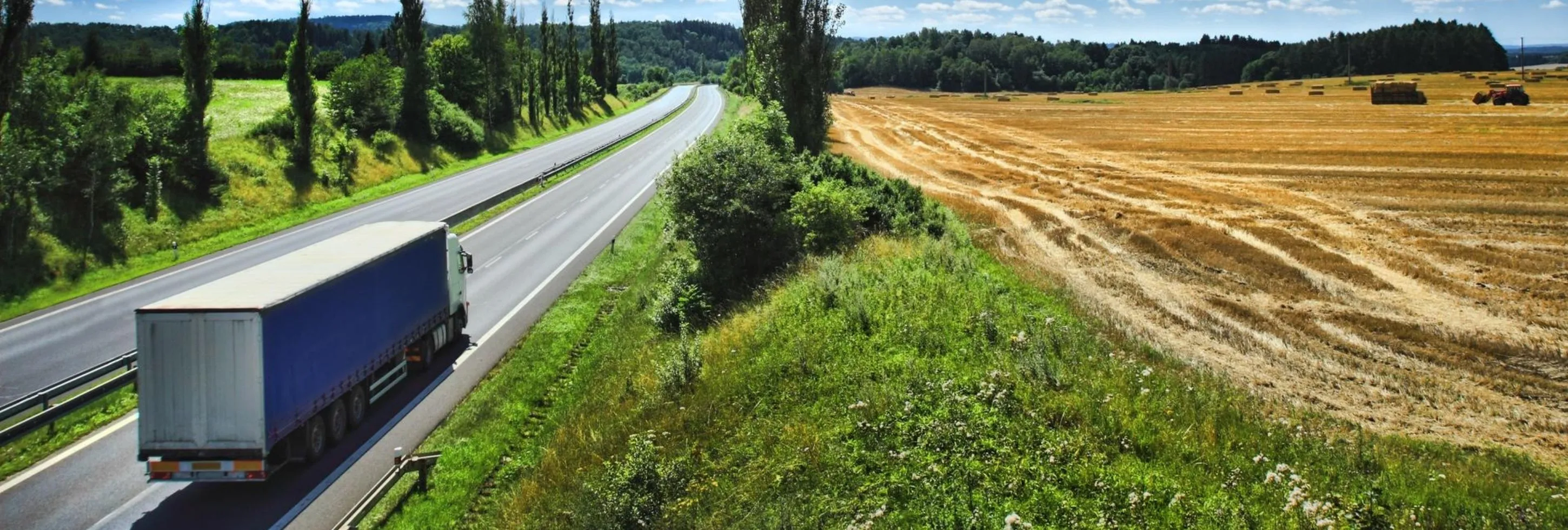 Kuehne+Nagel blue truck