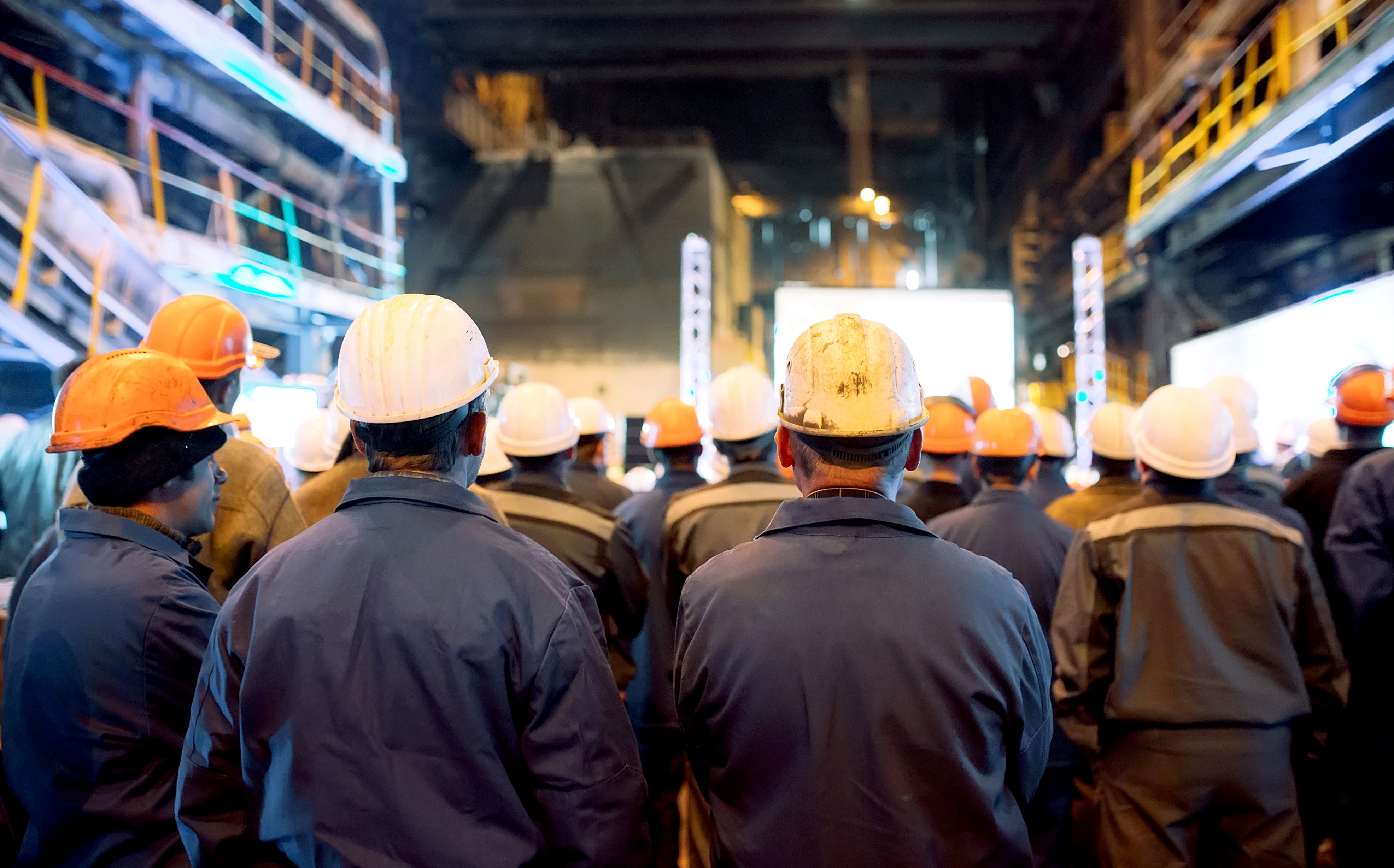 Greve dos trabalhadores da indústria pesada