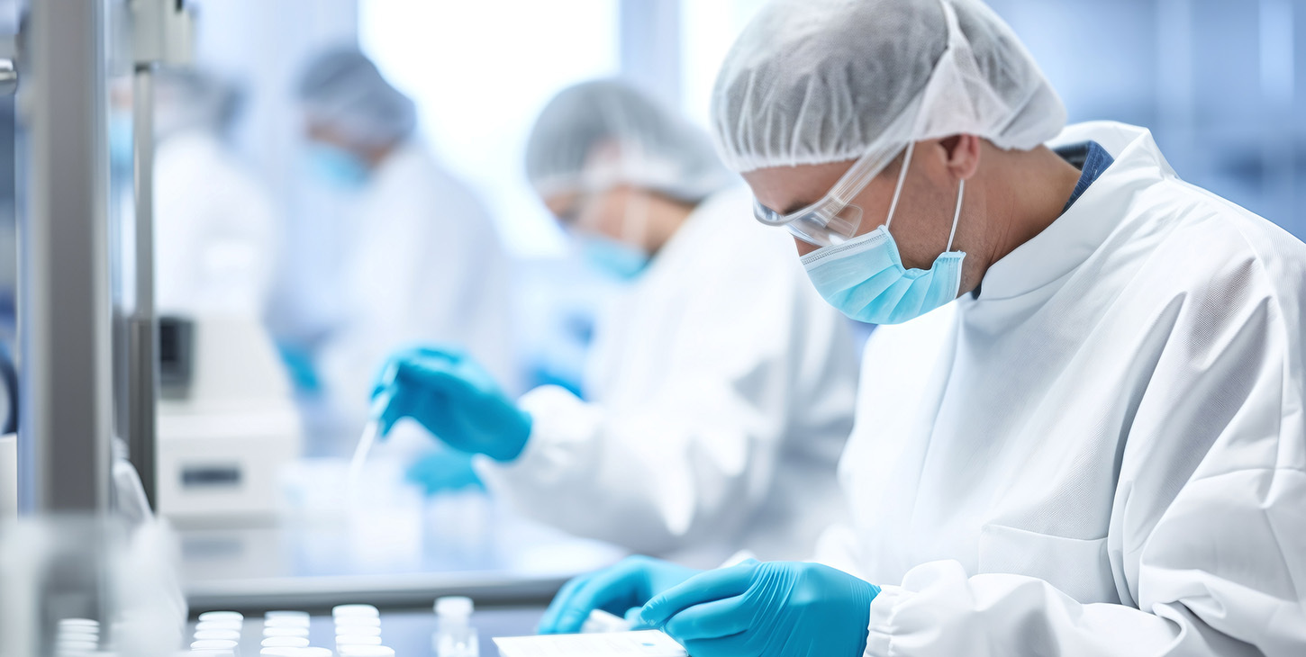 scientist doing test