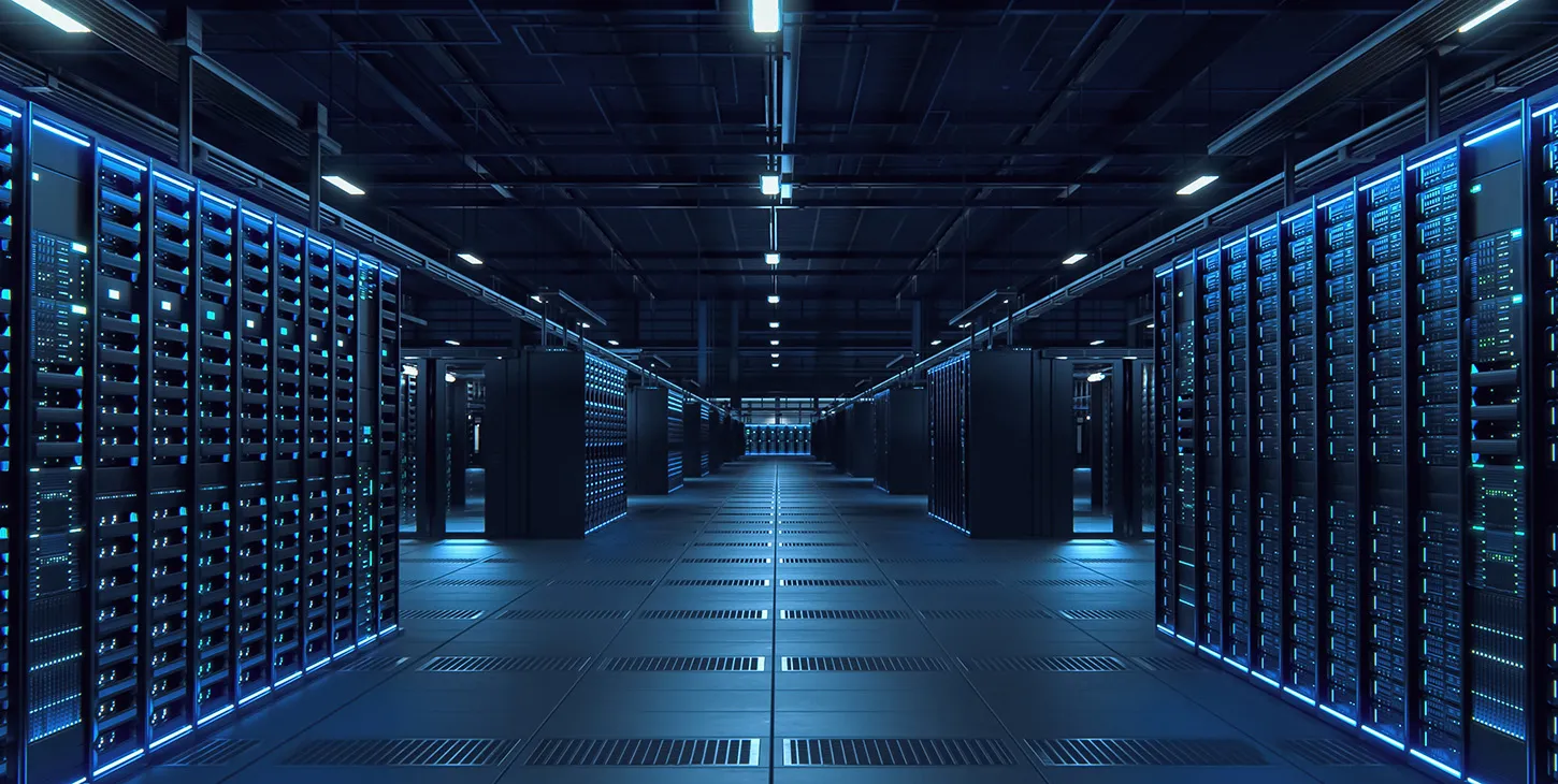 Big futuristic server room