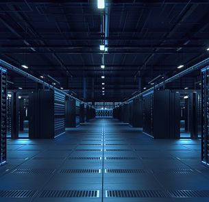 Big futuristic server room Big futuristic server room