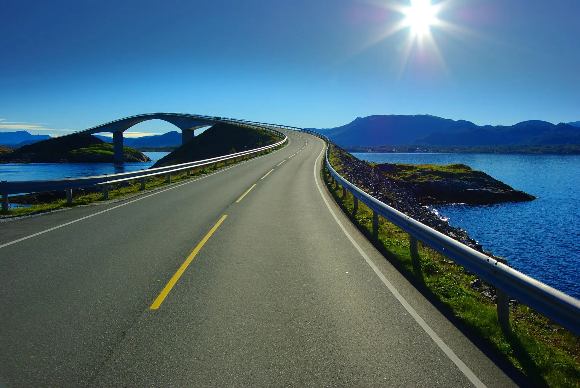 Road across the river