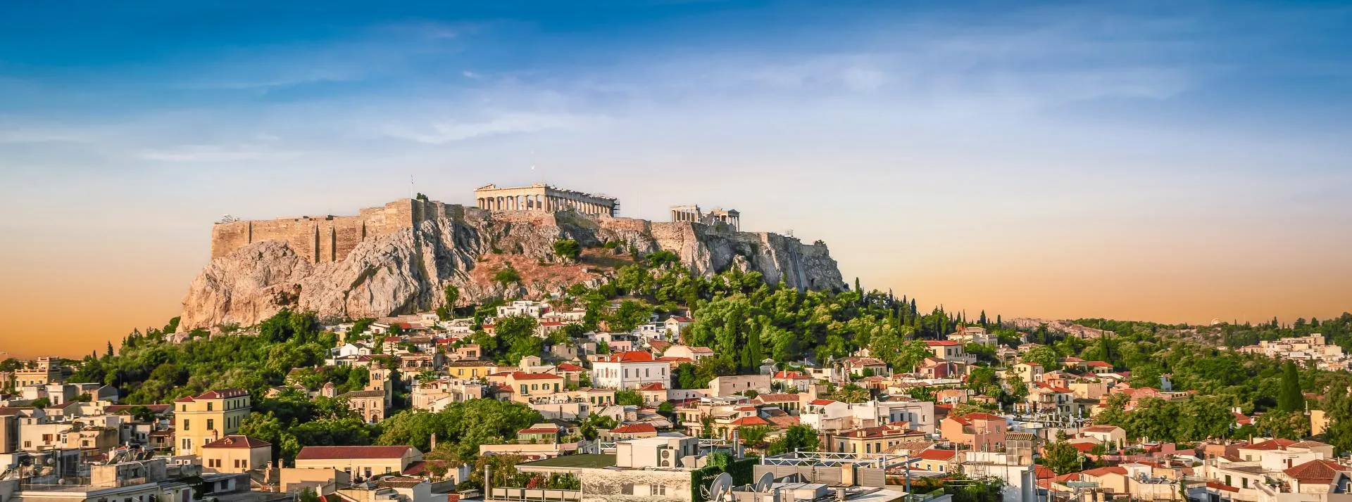 Athens, Greece panoramic Acropolis