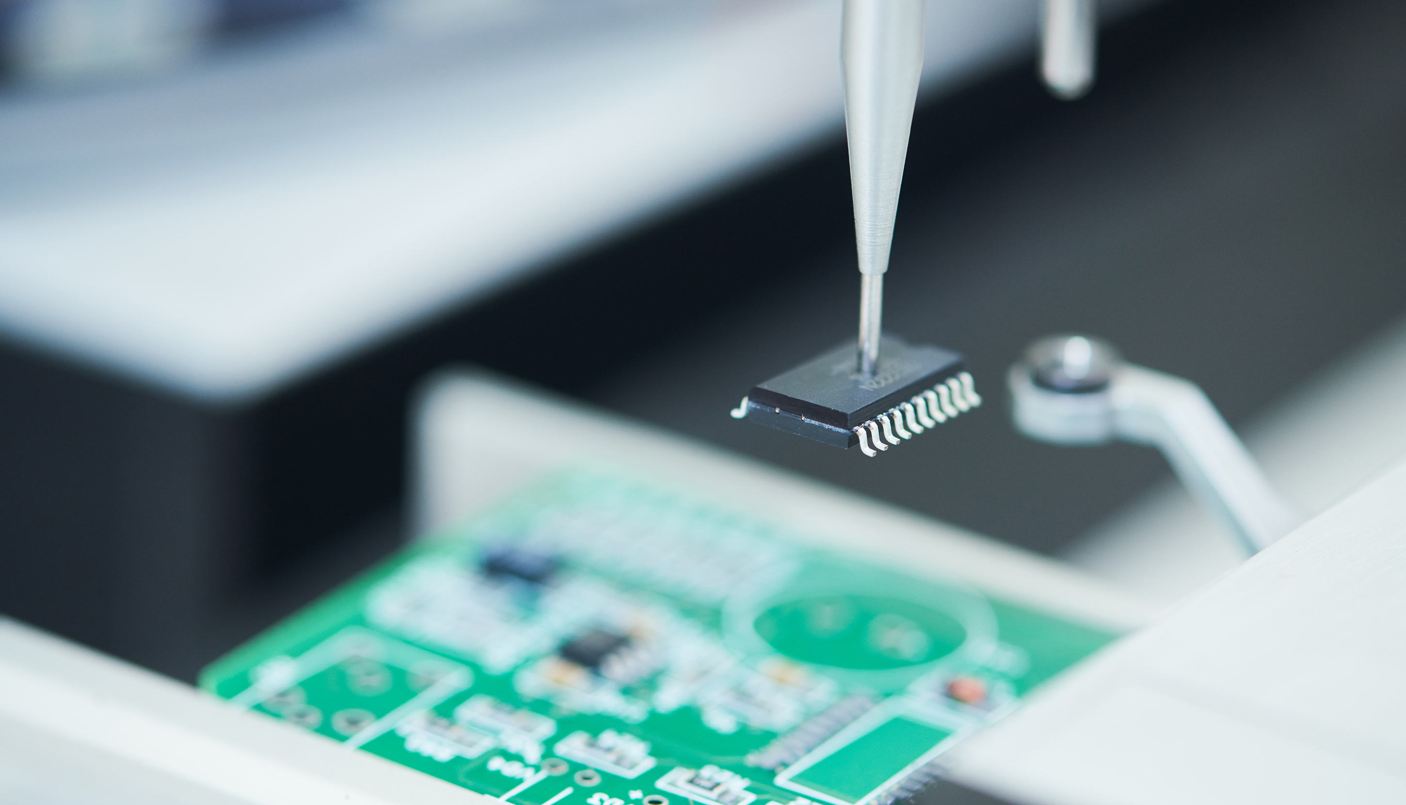 Close-up of Analog chip