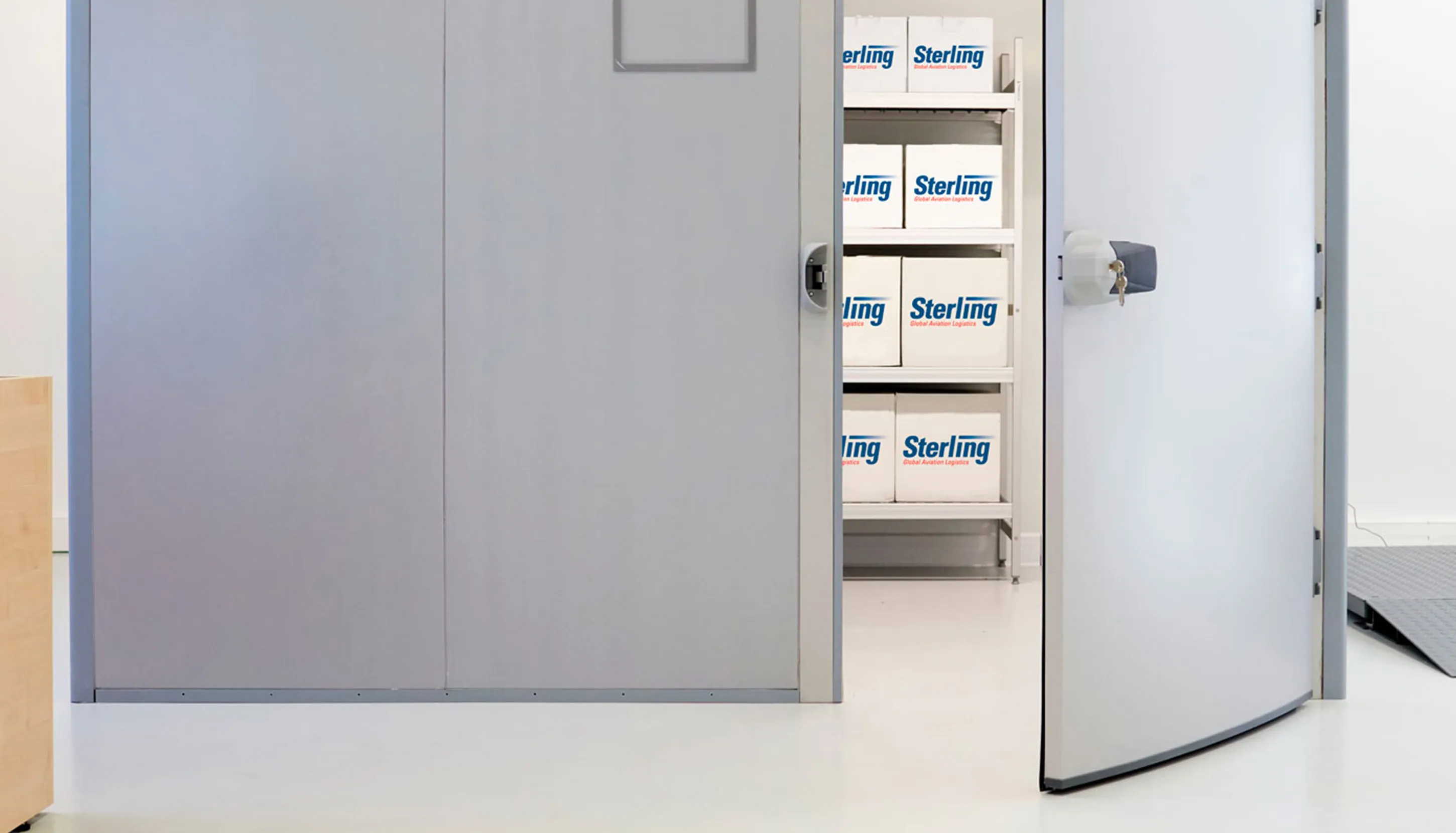 Locked storage or safe that can be locked