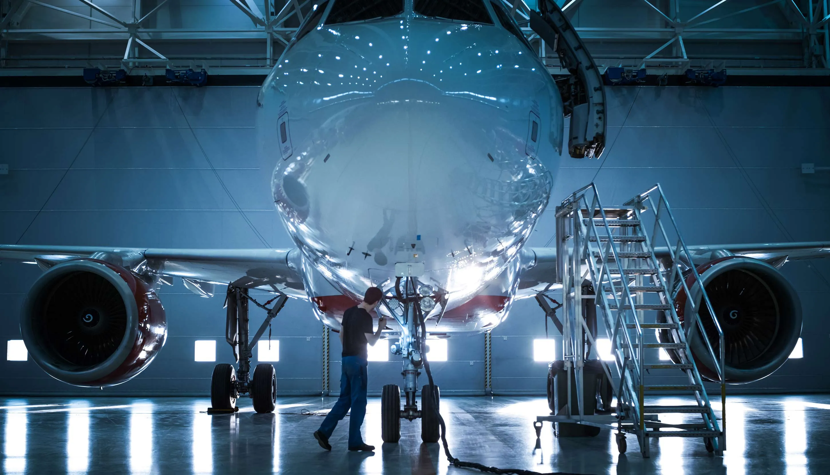 Maintenance of the plane before taking off