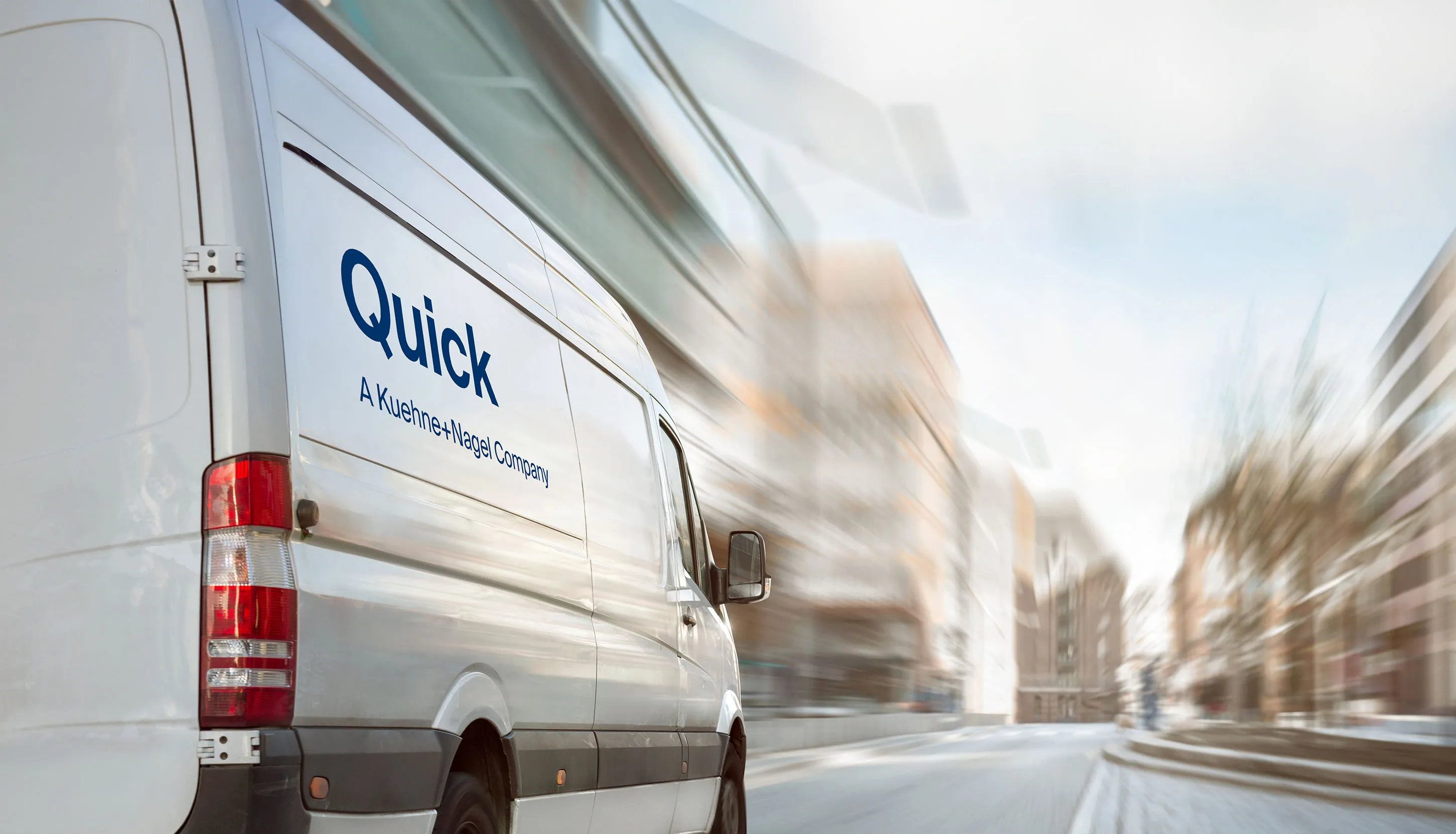 Quick logistic white van